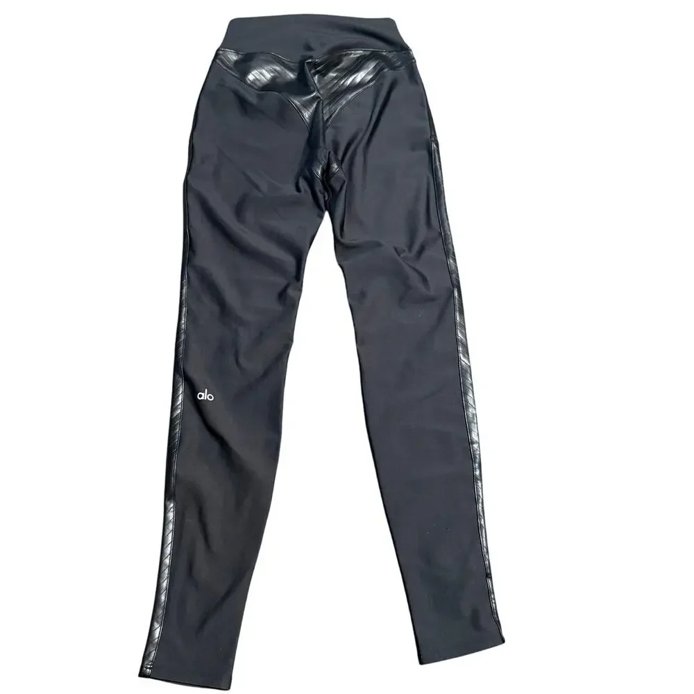 ALO Yoga Airlift Winter Warm High Waist Supermoto Legging, Medium